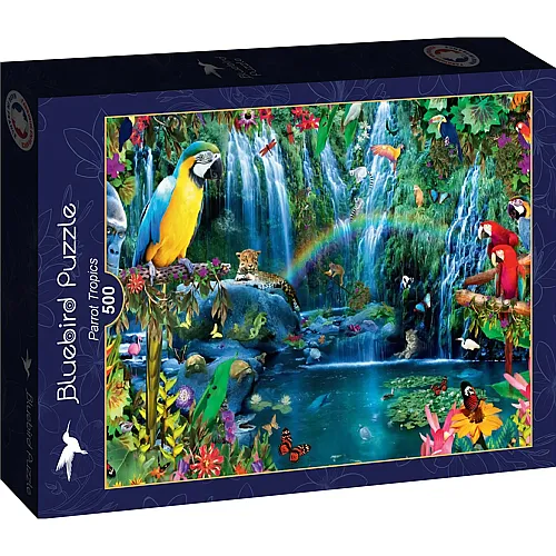 Bluebird Puzzle Papageien im Urwald - 500 Teile