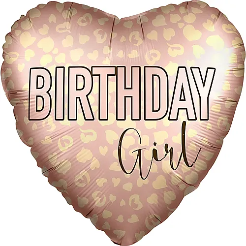 Procos Folienballon Birthday Girl - 45 cm