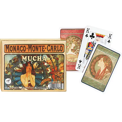 Piatnik Designkarten Mucha - Monte Carlo