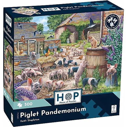 Piglet Pandemonium 500Teile