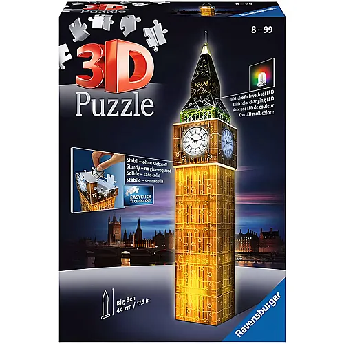 Ravensburger 3D Puzzle Big Ben bei Nacht (226Teile)