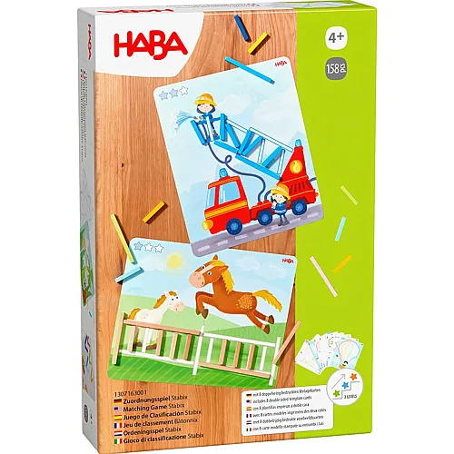 HABA Zuordnungsspiel Stabix (DE/FR/IT/EN)