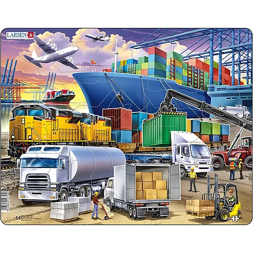 Larsen Puzzle Cargo Hub - 37 Teile