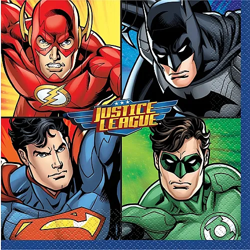 Servietten mit Superhelden Justice League