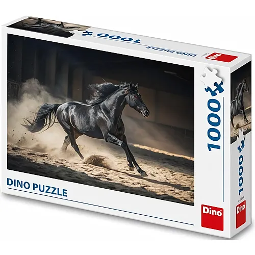 Dino Puzzle Schwarzes Pferd - 1000 Teile