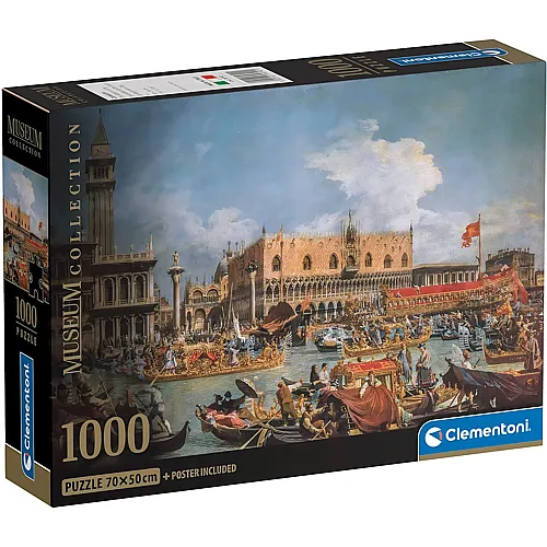 Clementoni Puzzle Museum Collection Canaletto, The Return of The Bucentaur at The Molo On Ascension Day (1000Teile)