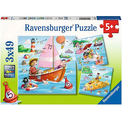 Ravensburger Puzzle Auf dem Wasser (3x49)