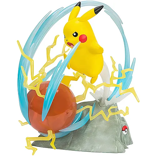 Jazwares Pokmon Deluxe Statue Pikachu mit Licht (33cm)