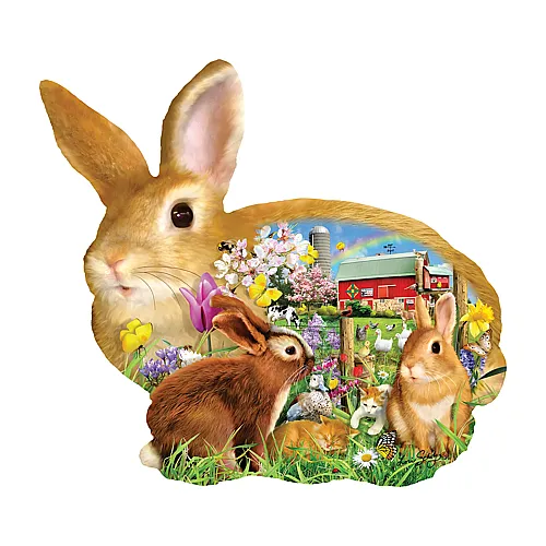 SunsOut Puzzle Lori Schory Springtime Bunnies - 1000 Teile