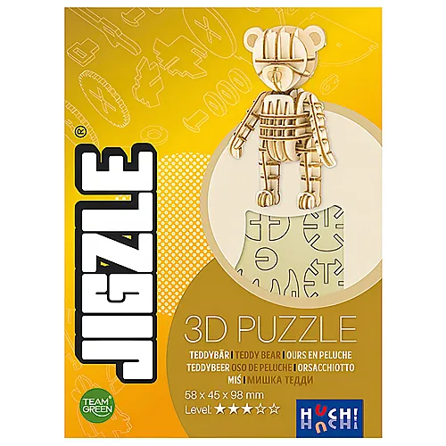 HUCH Jigzle 3D Puzzle - Teddybr