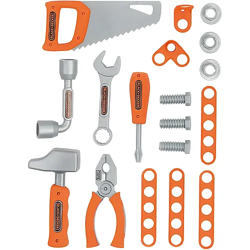 Smoby Black & Decker Werkzeugset, 18-tlg.