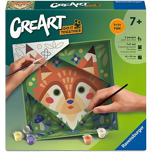 Ravensburger CreArt Do it together - Malen nach Zahlen - Fuchs