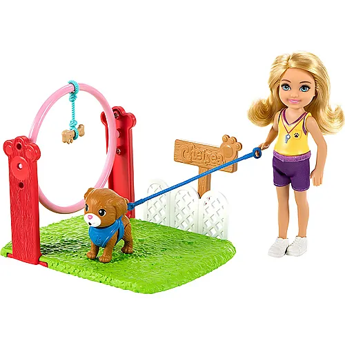 Barbie Chelsea Hundetrainerin-Spielset mit Puppe