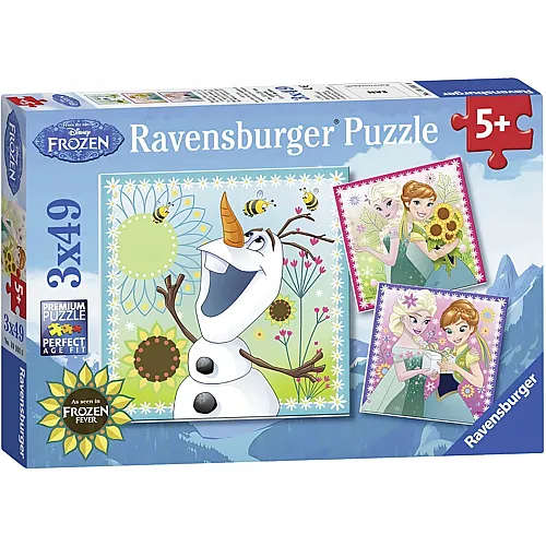 Ravensburger Puzzle 3in1 Disney Frozen - 49 Teile
