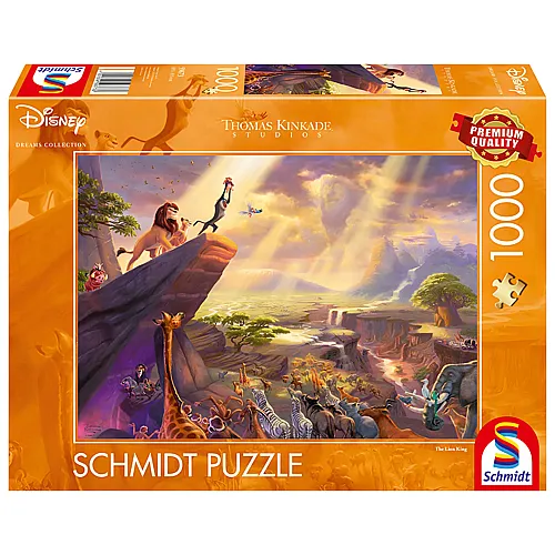 Schmidt Puzzle Thomas Kinkade Disney Knig der Lwen (1000Teile)