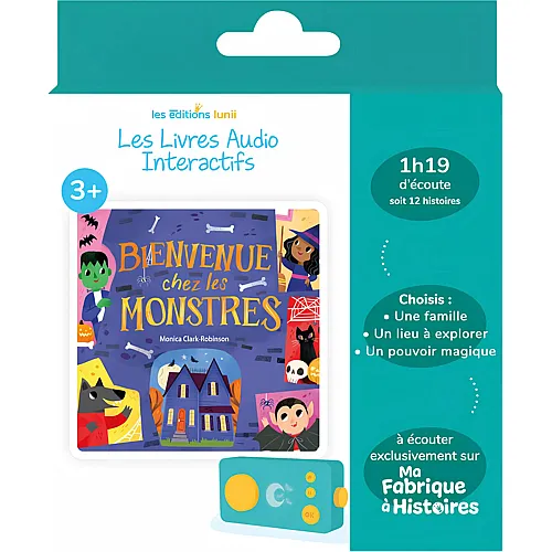 Lunii Album Audio Interactif Bienvenue Chez Les Monstres (fr