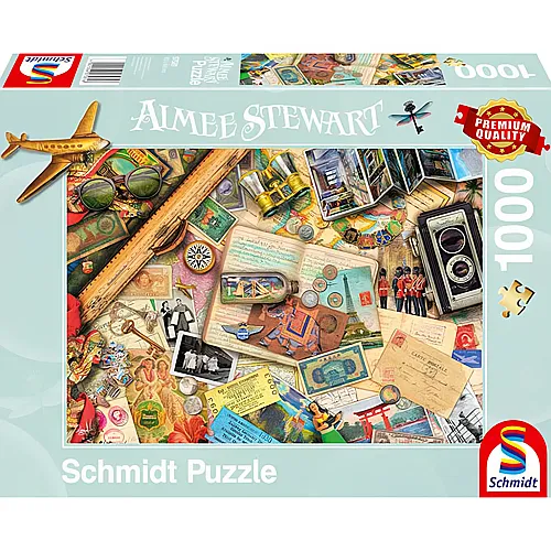 Schmidt Puzzle Aimee Stewart Aufgetischt: Reise-Erinnerungen (1000Teile)