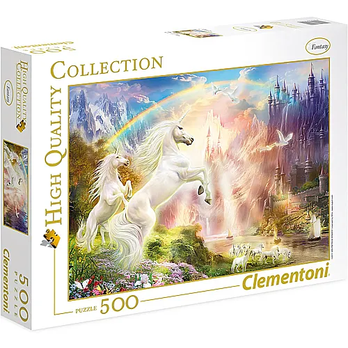 Clementoni Puzzle High Quality Collection Sunset Unicorns (500Teile)