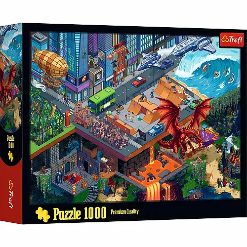 Pixel City - 1000 Pieces