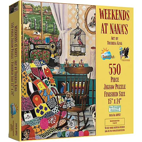 SunsOut Puzzle Theresa King Weekends at Nana's (550Teile)