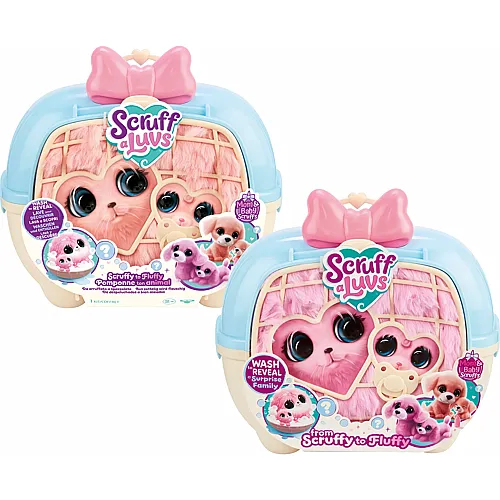 Moose Toys Scruff-A-Luvs Mama und Baby Little Live Pets, 2 - 3 Tiere,