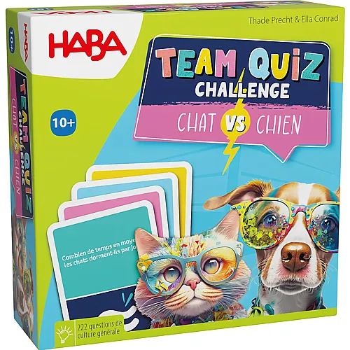 HABA Spiele Team Quiz Challenge � Chat vs. chien - Fran�ais