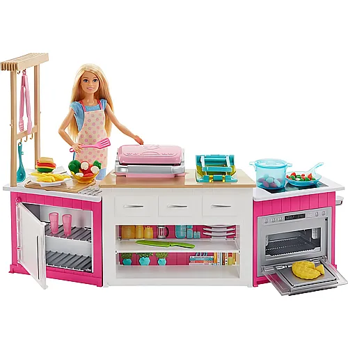 Barbie Familie & Freunde Cooking & Baking Deluxe Kche & Puppe