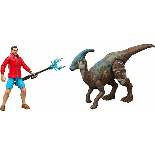 Mattel Jurassic World Reuben Delgado & Perasaurolophus