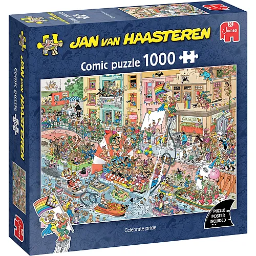 Jumbo Puzzle Jan van Haasteren Celebrate Pride! - 1000 Teile
