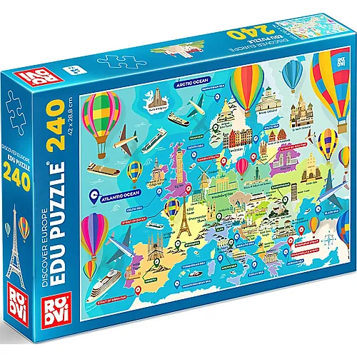 Roovi Puzzle Europa entdecken - 240 Teile