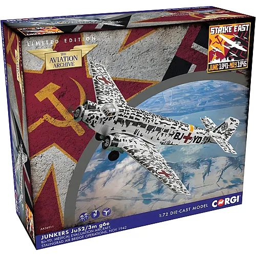 Corgi Junkers Ju-52/3M Air Ambulance BM+AA  Stalingrad  Russia  Winter 1942/43