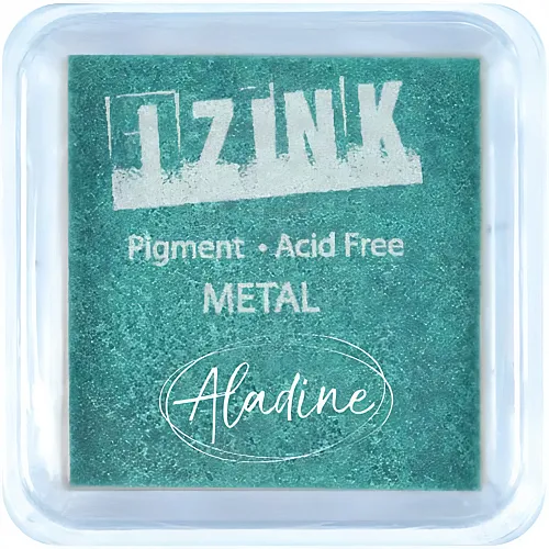 Aladine Izink Stempelkissen Pigment Metal Gr�n