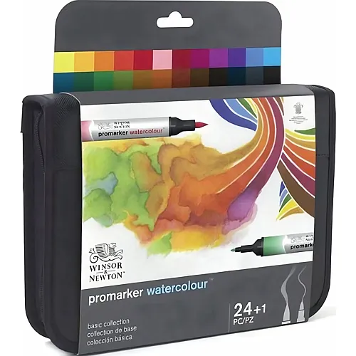 Winsor & Newton W&n Promarker Watercolour 24er Wallet