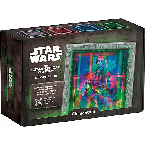 Star Wars Episode I II III mit LED Leuchtrahmen - 520 Teile