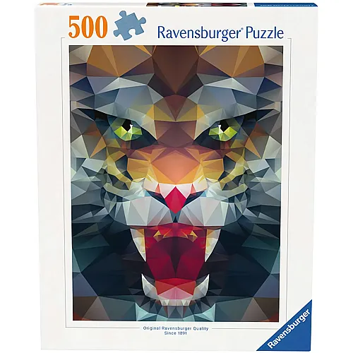 Ravensburger Puzzle L�we aus Polygonen - 500 Teile