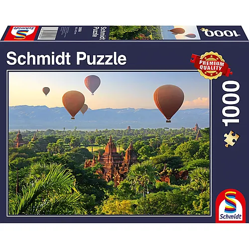 Schmidt Puzzle Heissluftballons Mandalay, Myanmar (1000Teile)