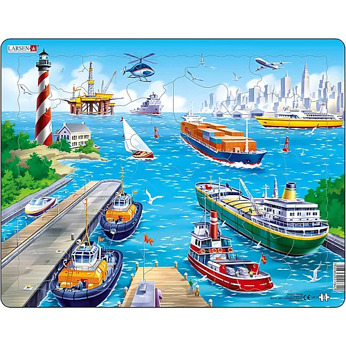 Larsen Puzzle Der Hafen - 35 Teile