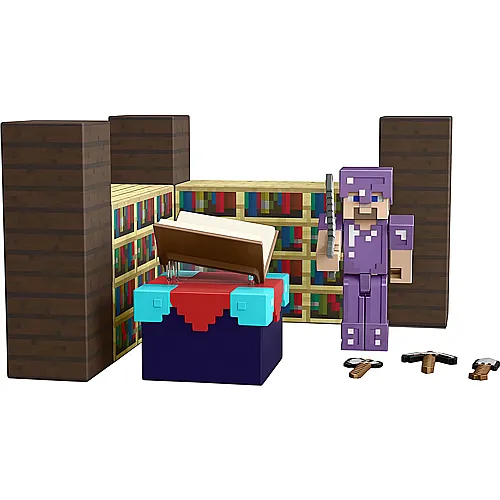 Mattel Minecraft Zauberraum-Spielset mit Steve-Figur