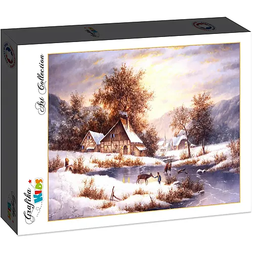 Grafika Puzzle Art Collection Dennis Lewan Grafika Kids Amber Sky Of Winter - 12 Teile