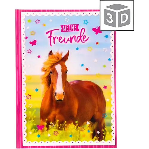 Goldbuch Freundebuch Pferdeliebe 3D