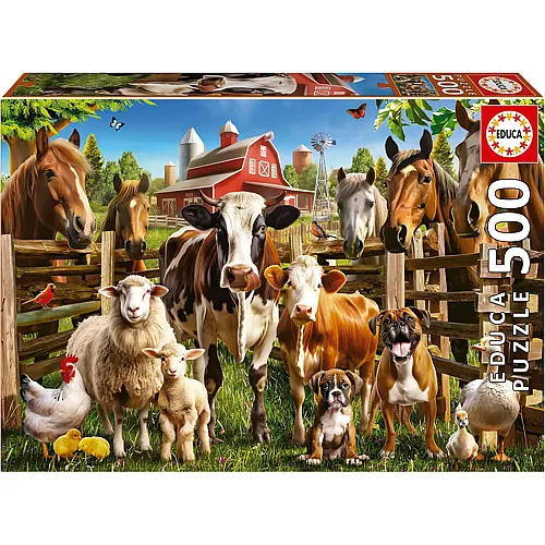 Die frechen Nutztiere 500Teile