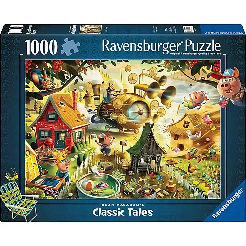 Ravensburger Puzzle Look Out Little Pigs! - 1000 Teile