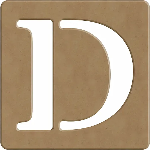 Gomille D Scrabble Buchstabe - 6cm - 10x10cm