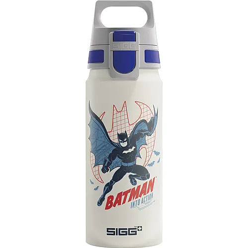 Kinder Trinkflasche Batman Into Action Weiss 600ml