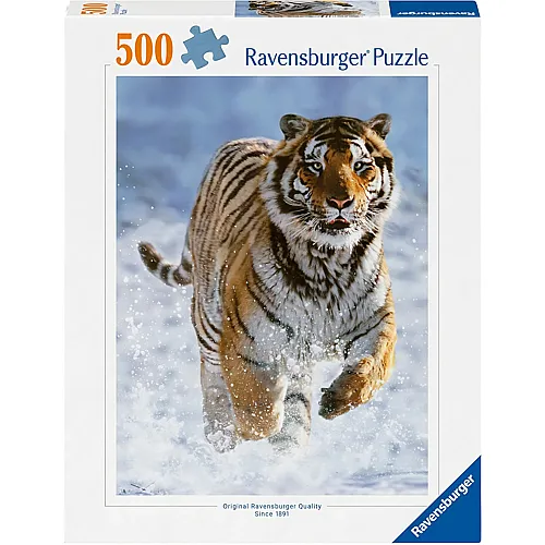 Ravensburger Puzzle Tiger im Schnee - 500 Teile