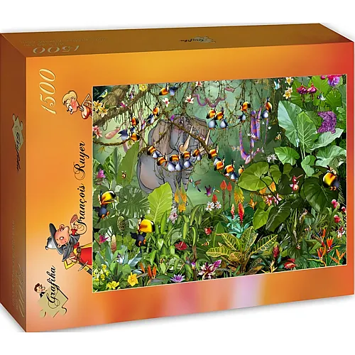 Grafika Puzzle Art Collection Fran�ois Ruyer - Jungle - 1500 Teile