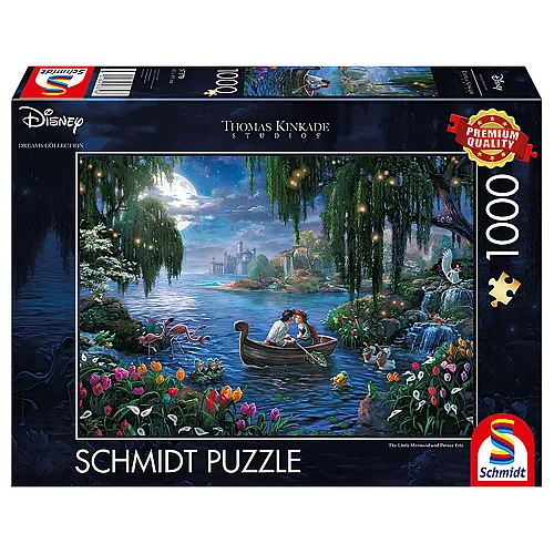 Schmidt Puzzle Thomas Kinkade Disney Princess The Little Mermaid and Prince Eric (1000Teile)