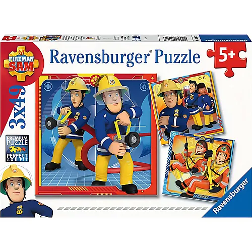 Ravensburger Puzzle Unser Held Feuerwehrmann Sam (3x49)
