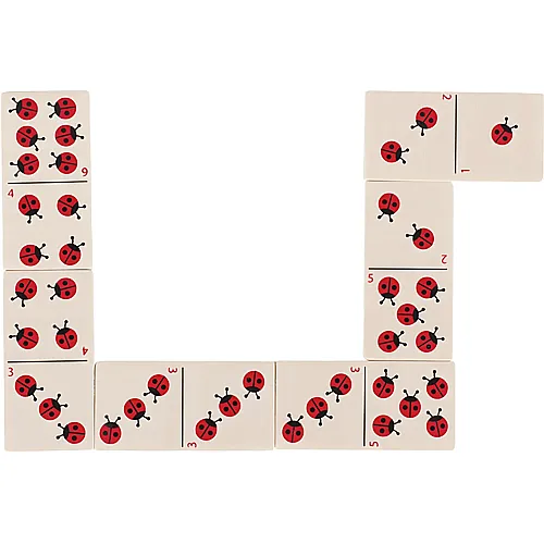 Goki Spiele Dominospiel Marienkfer