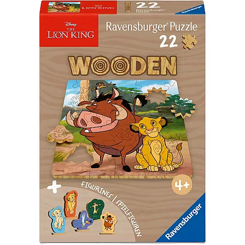 Wooden Lion King - 22 Teile